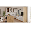 Horní skříňka ARIA - 80 NAGU-36 1F, Dub Artisan/Bílá Crystal AFM - (ANTI-Fingerprint)