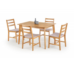 Stůl CORDOBA + 4 židle, přírodní