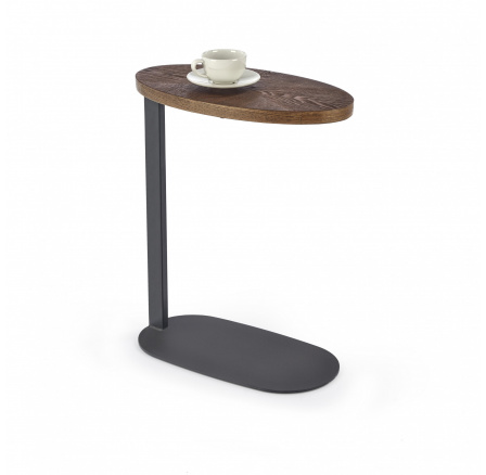 Konferenční stolek DELPHI, ořechová/černá