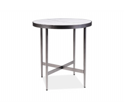Konferenční stůl DOLORES C, efekt bílého mramoru/šedá