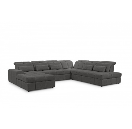 Rohová sedačka Magnelio U II s elektricky vysouvacím sedákem / funkce spaní / Catch Me 25 / pravá strana