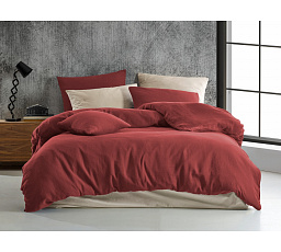 Francouzské mušelínové povlečení vínové