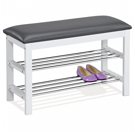 Botník, masiv, bílá, 83168-06 WT