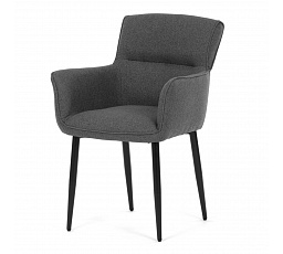Jídelní židle, šedá, látka, DCH-J2159 GREY2