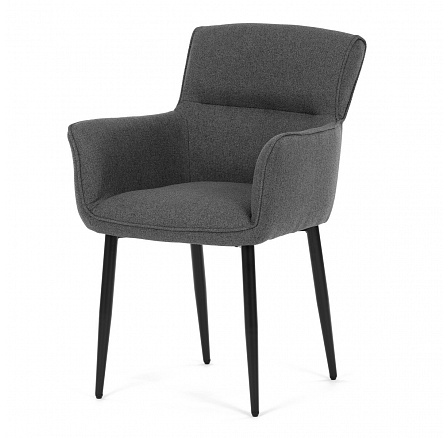 Jídelní židle, šedá, látka, DCH-J2159 GREY2