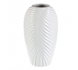Váza keramická - glazovaná, bílá