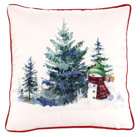 Polštář - vánoční motiv, sametový, 45 x 45 cm