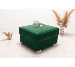 Taburet  s uložným prostorem 70×70 - zelená