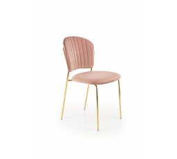 Jídelní židle K499, Růžová/Zlatá