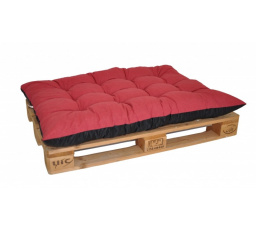 Paletový sedák / zahradní matrace vínový melír