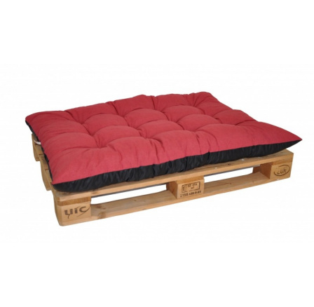 Paletový sedák / zahradní matrace vínový melír