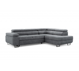 Rohová sedačka Annabelle L s funkcí spaní / Zetta 304 / černé nohy / pravá strana
