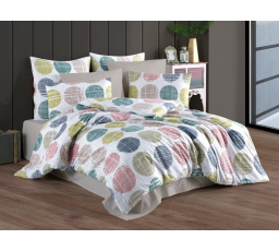 Povlečení bavlna 140x200, 70x90cm Ella nitěný knoflík