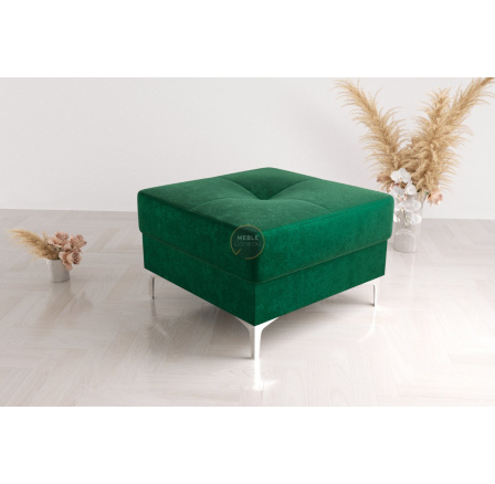 Taburet  s kontejnerem 70 x 70 cm - zelená