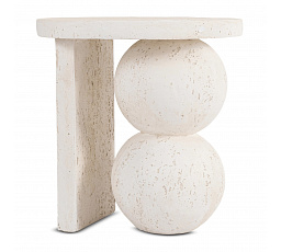 Stolek RICO 45,5 cm Krémová/Béžová Moderní