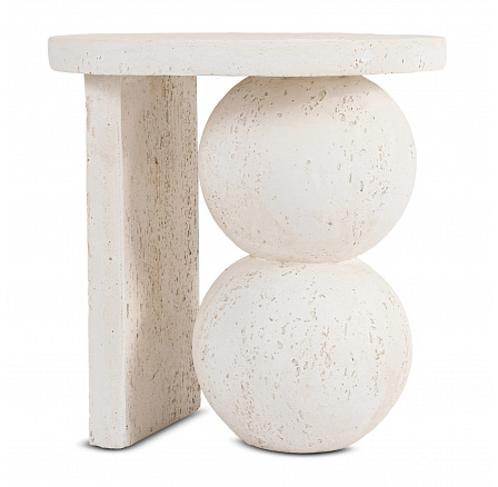 Stolek RICO 45,5 cm Krémová/Béžová Moderní Stolek RICO 45,5 cm Krémová/Béžová Moderní