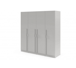 Skříň BRAGA 1 Šedá s kovovými madly