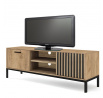 Televizní komoda LAMINO RTV-1, Dub craft/Černá