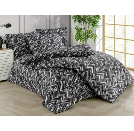 Saténový povlak na polštář Adonis black 30x40