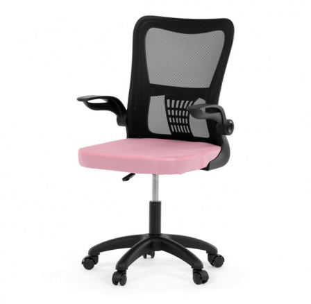 Dětská židle, houpací mechanismus, růžová síťovina, KA-K2006 PINK