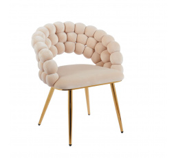 PŘEDPRODEJ -15% do 01.10 ! Židle velvet béžová K20-FXJG G