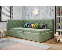 Postel ELZA - zelená - T33, Levá strana