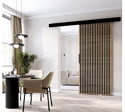 Posuvné dveře STANDART MIX L70, Sonoma/Černá