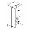 Šatní skříň SANDRO 01, kašmír