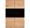 Komoda MURANO KM-3, dub artisan/černá 