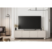Čtyřdveřová TV skříňka Sonatia II na kulatých nohách 200 cm - kašmír