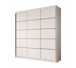 Posuvná skříň Greta 200 Bílá+Bílá