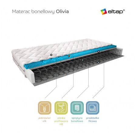 Materac Bonelowy Olivia 120x200 Hedvábí Hedvábí