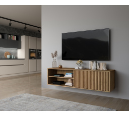 Závěsná TV skříňka ENTSIAN 150, Dub Artisan 40x150