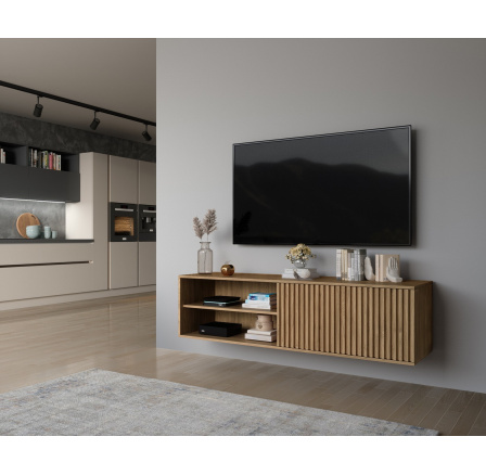 Závěsná TV skříňka ENTSIAN 150, Dub Artisan 40x150