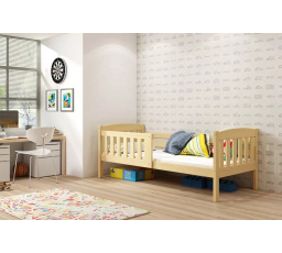 Dětská postel KUBUS 90x200 cm s matrací, Přírodní