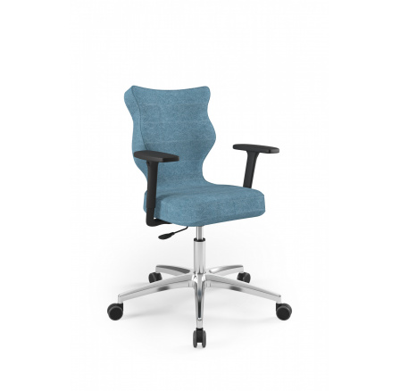 Křeslo kancelářské otočné  PERTO PLUS , Leštěný hliník Castel 06 velikost 6