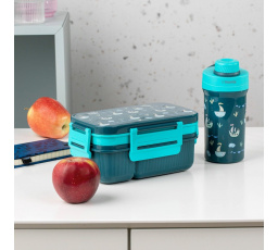 Sada lunchbox B2 CAIRO námořnická modrá s hrnkem 1.8l + 0.5l 748875