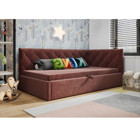 Postel ELZA - růžová - T63, Pravá strana