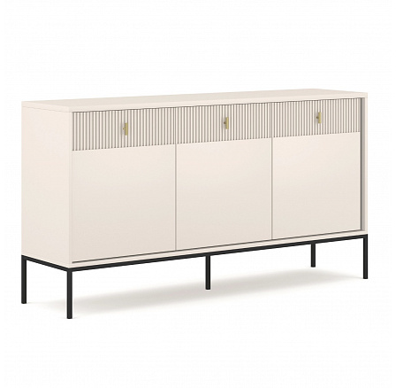 Komoda MARCOS 154 cm Rýhovaná Kašmír