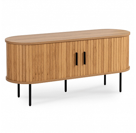 Skříňka RTV TRISH 120 cm Dvoudveřová Dub