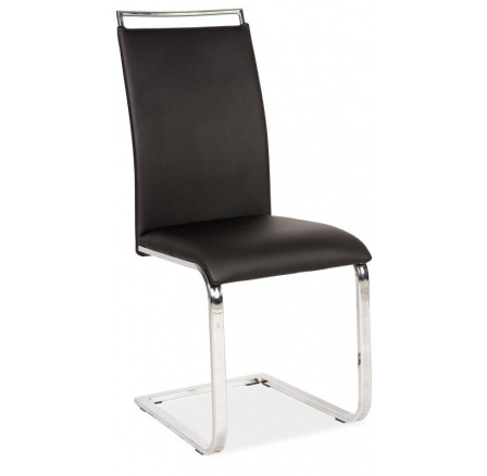 Jídelní židle H-334 černá, chrom