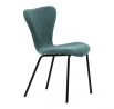 Jídelní židle, modrá, látka, CT-S8010 BLUE2