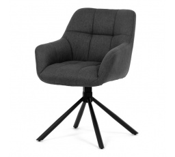 Jídelní židle, šedá, látka, HC-532 GREY2