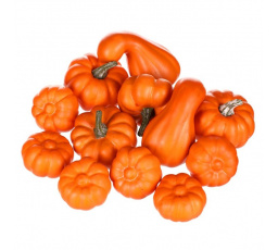 Dýně plastová - mix tvarů, barva oranžová, cena za balení (12 ks)