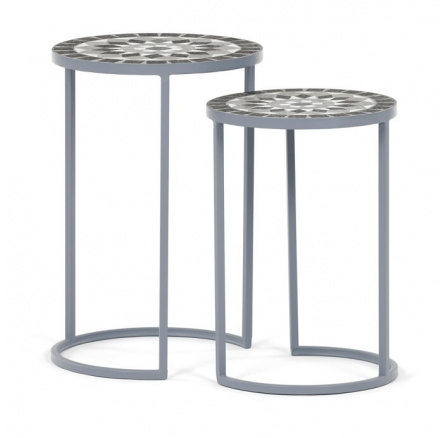 Stojan na květiny 35x35x52cm, keramika, šedá, US1501