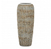 Váza keramická - výška 90 cm, šedo-béžová