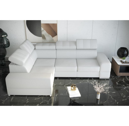 Rohová sedací souprava ROYAL II 280×210 - bílá eko kůže , levá Rohová sedací souprava ROYAL II 280×210 - bílá eko kůže , levá