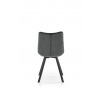 Jídelní židle K332 VELVET, Šedý Bluvel 14/Černá