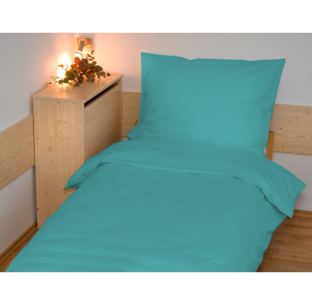 Povlečení francouzské bavlna UNI 220x220,70x90 tyrkysové Povlečení francouzské bavlna UNI 220x220,70x90 tyrkysové