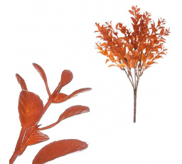 Buxus - umělý trs, barva tmavě oranžová